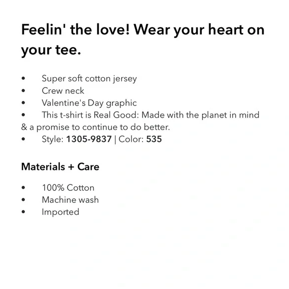 NWT American Eagle Valentine’s Oversized Tshirt - Picture 4 of 6